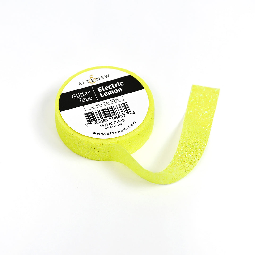 Embellishments Electric Lemon Glitter Tape