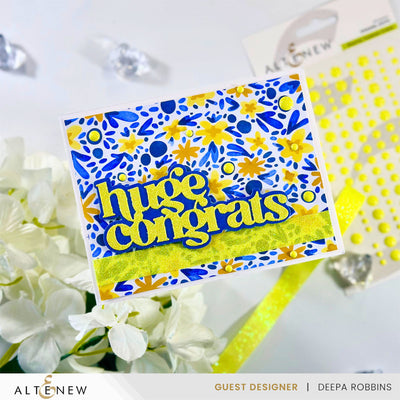 Embellishments Electric Lemon Glitter Tape