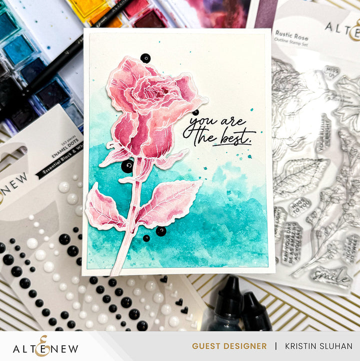 Embellishments Essential Black & White Enamel Dots