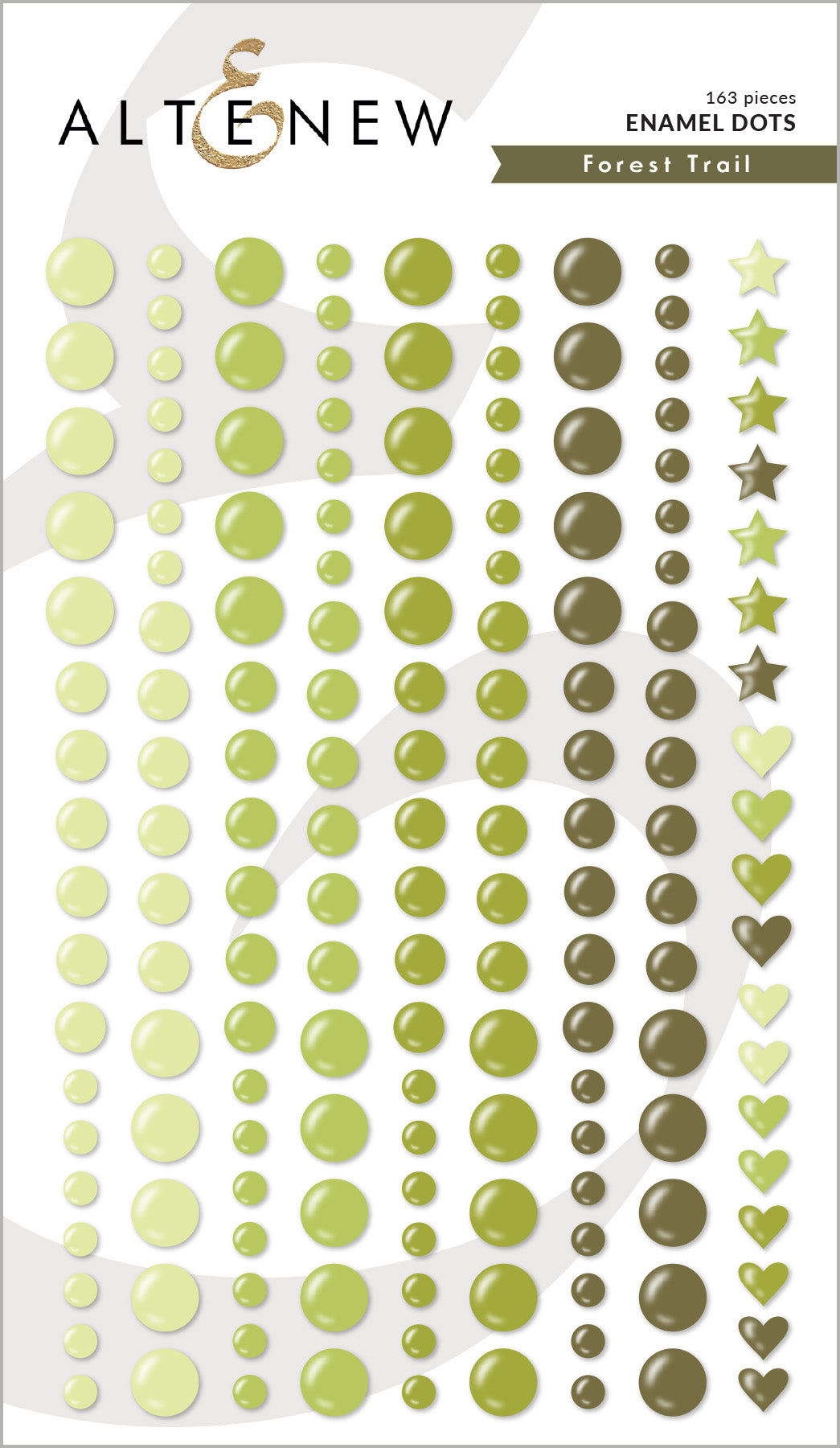 Embellishments Forest Trail Enamel Dots