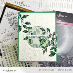 Embellishments Frosted Foliage Enamel Dots
