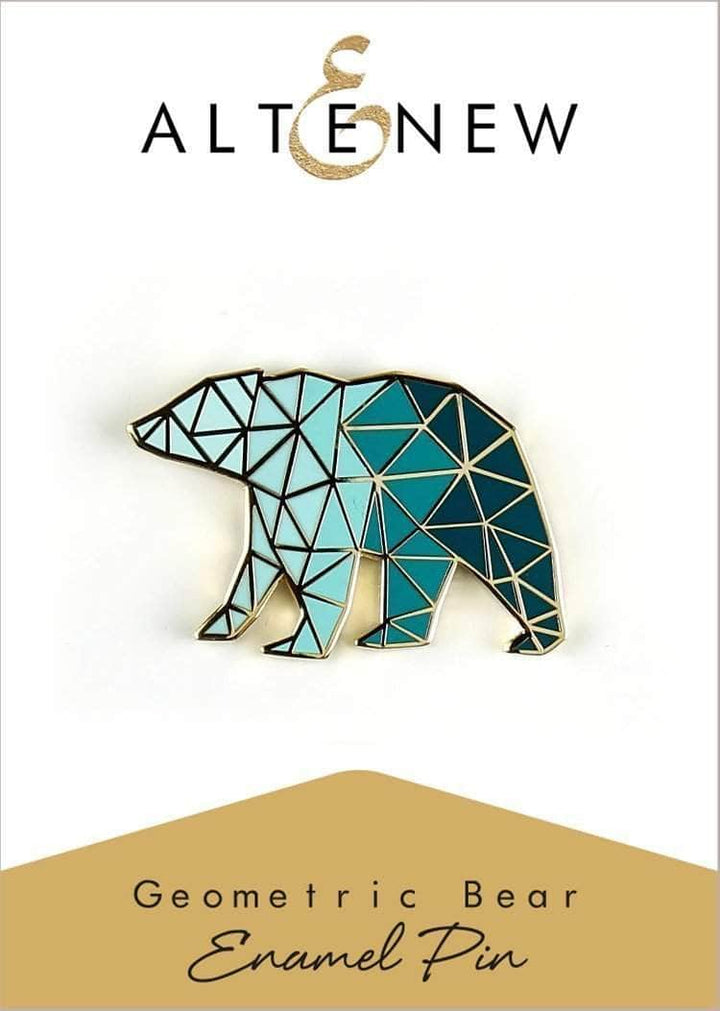 Embellishments Geometric Bear Enamel Pin