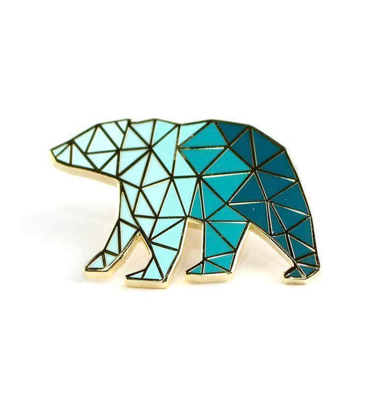 Embellishments Geometric Bear Enamel Pin