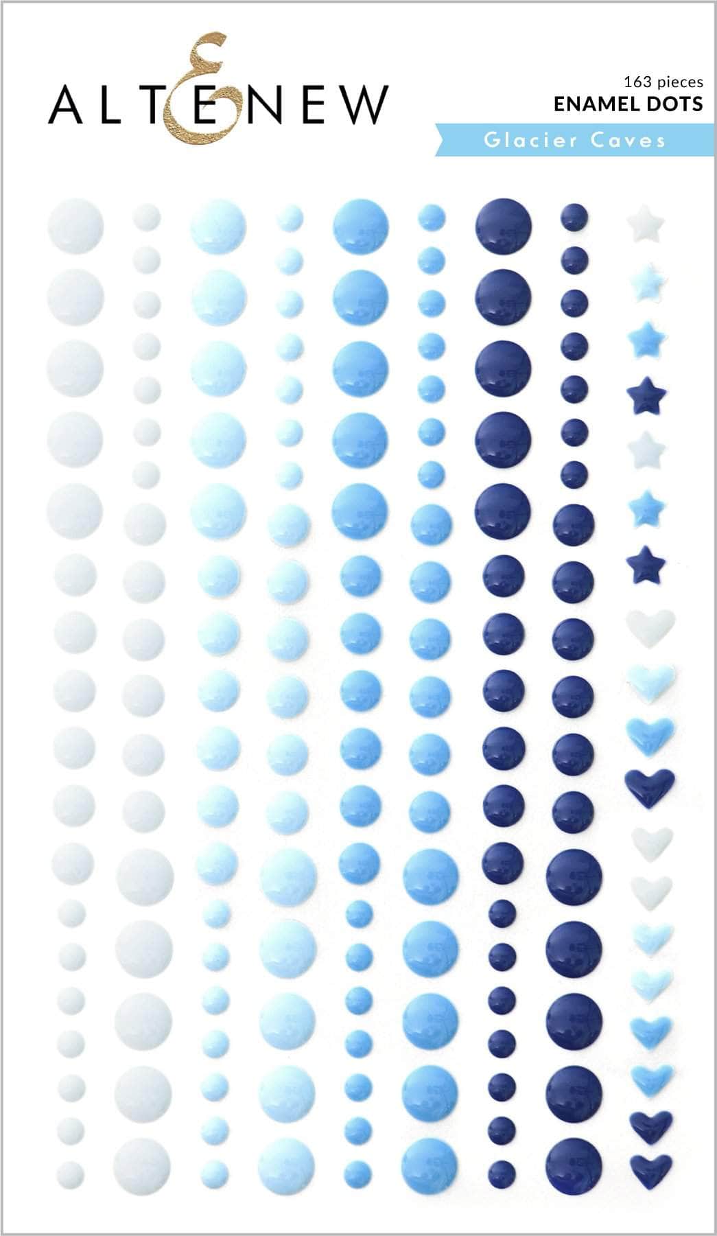 Embellishments Glacier Caves Enamel Dots