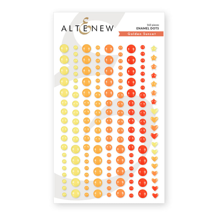 Embellishments Golden Sunset Enamel Dots
