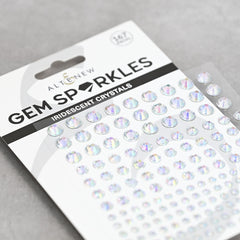 Embellishments Iridescent Crystals Gem Sparkles