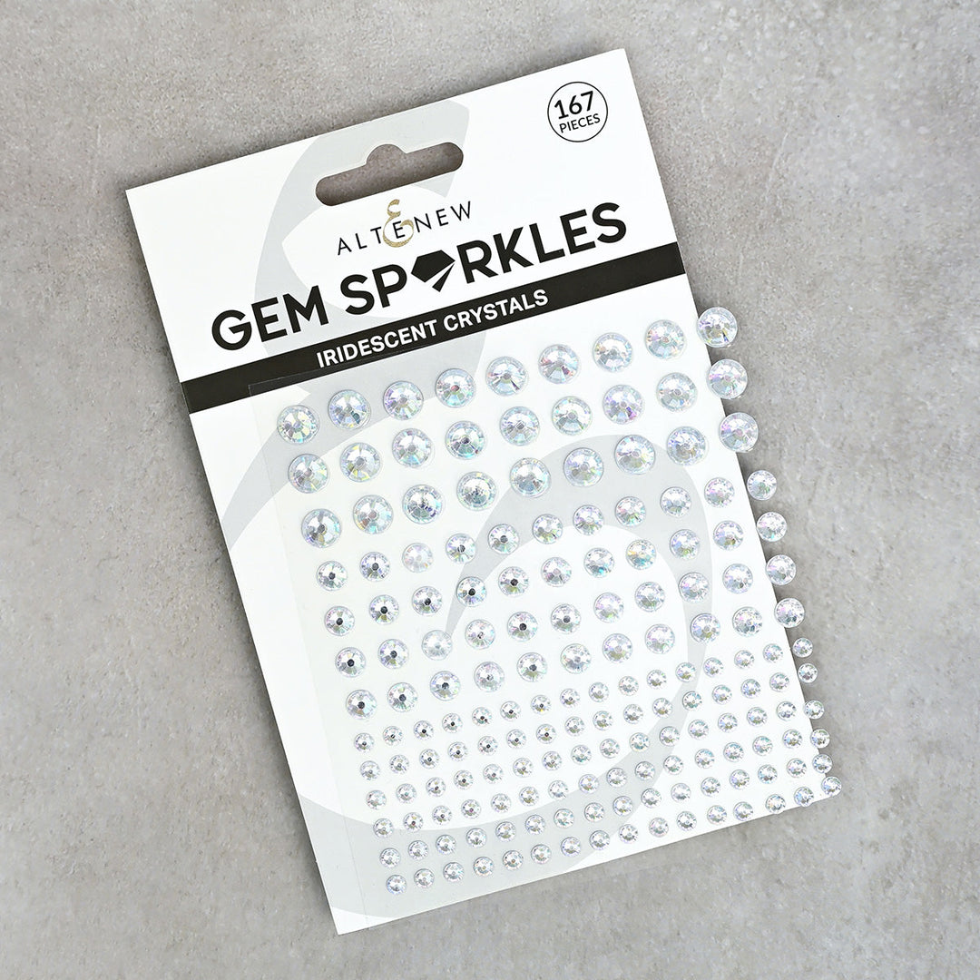 Embellishments Iridescent Crystals Gem Sparkles