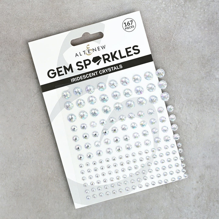 Embellishments Iridescent Crystals Gem Sparkles
