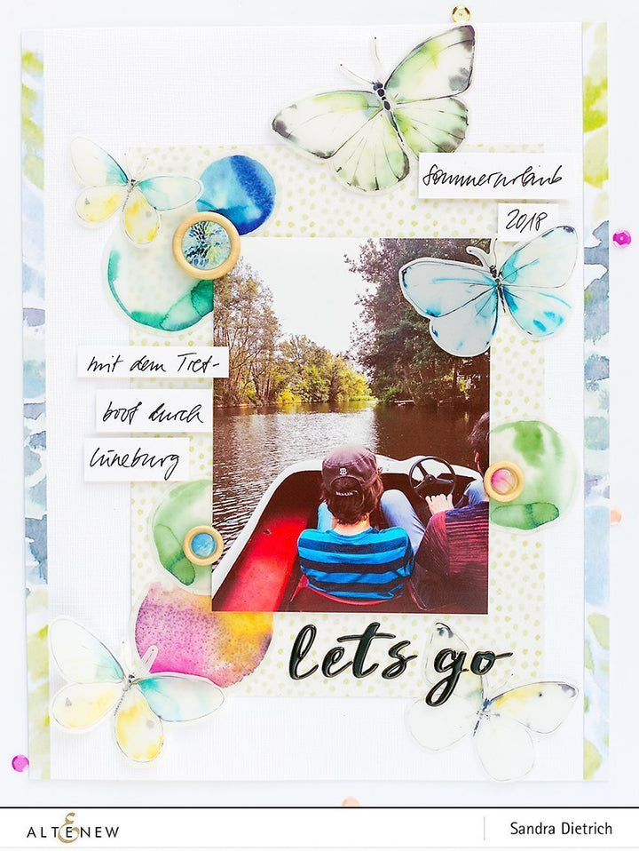 Embellishments Live Your Dream Wood Epoxy Buttons