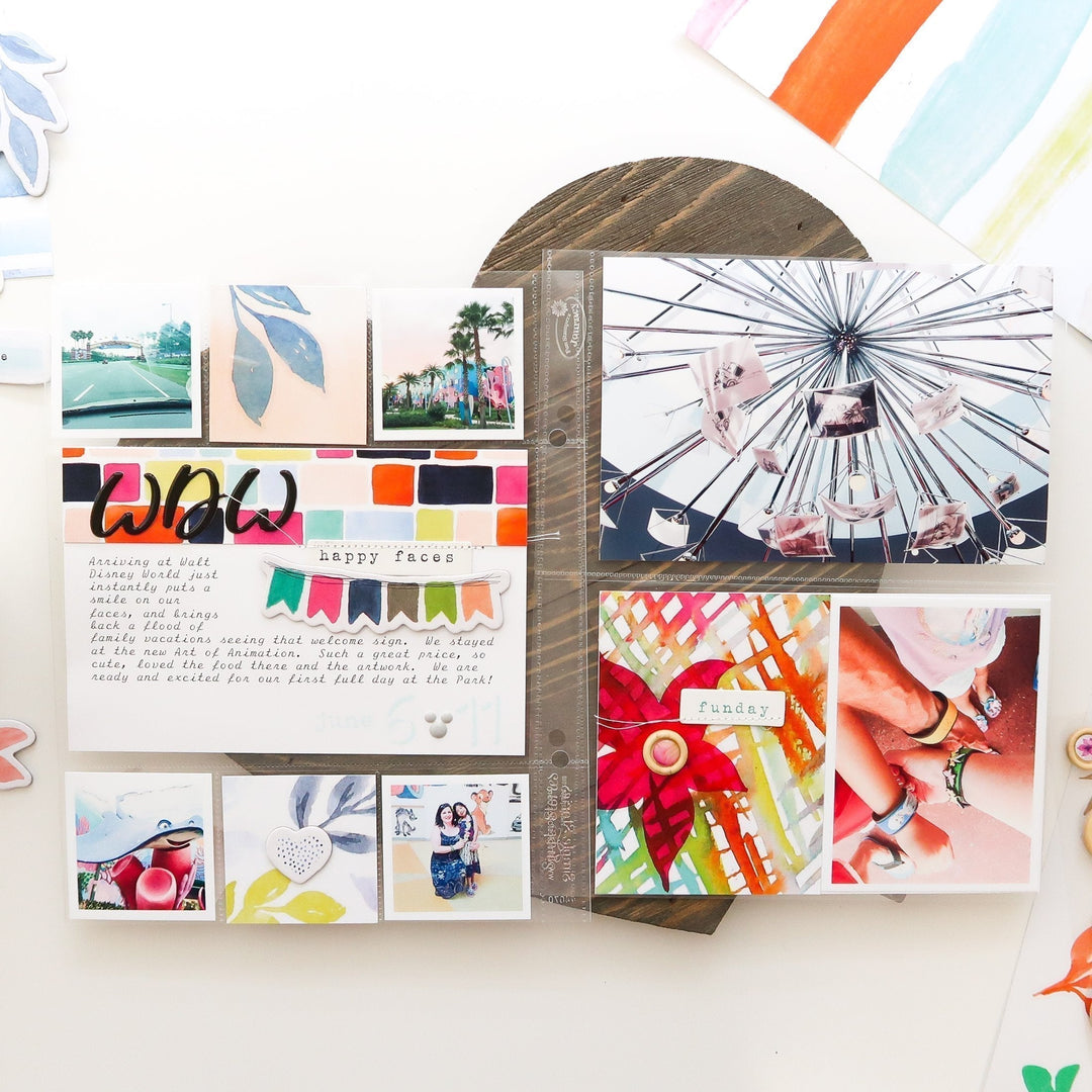 Embellishments Live Your Dream Wood Epoxy Buttons