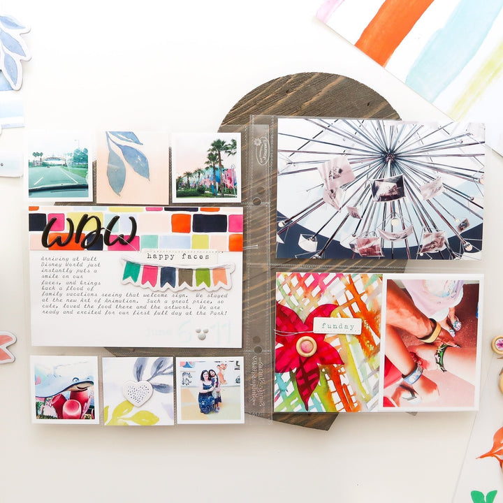 Embellishments Live Your Dream Wood Epoxy Buttons