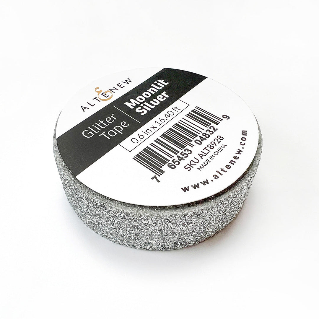 Embellishments Moonlit Silver Glitter Tape