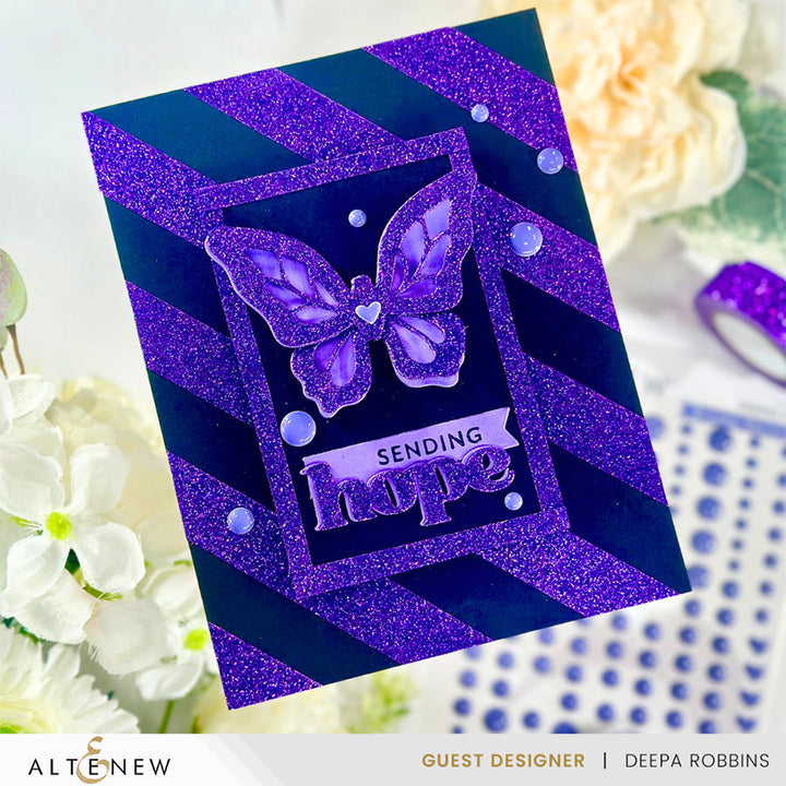 Embellishments Mystic Purple Glitter Tape
