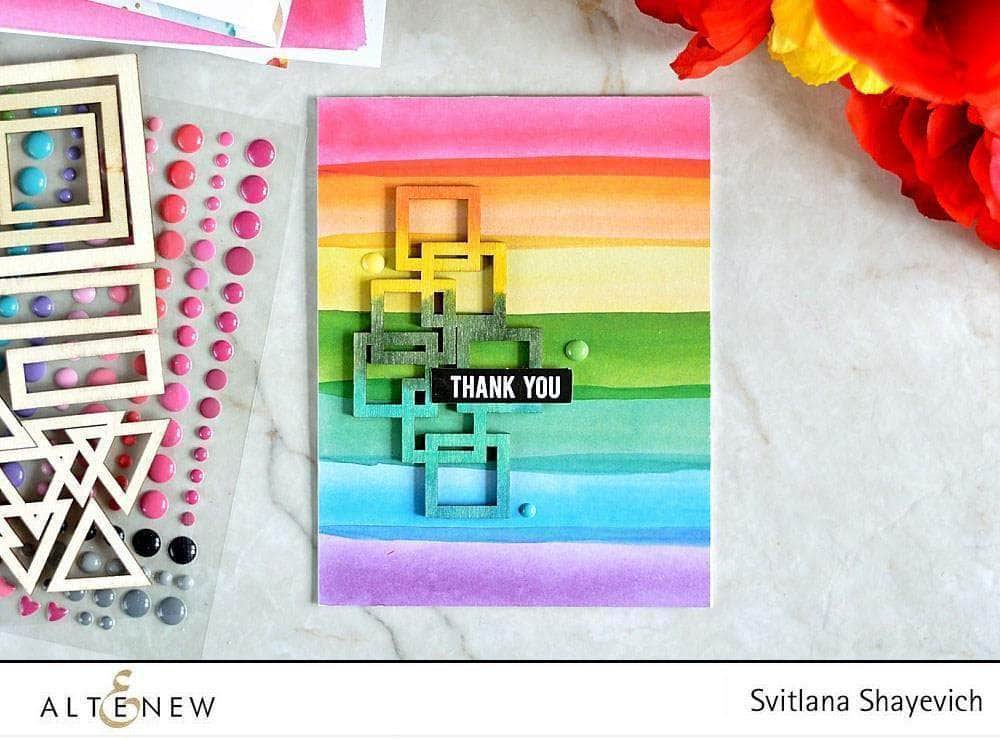 Embellishments New Day Card Kit Wood Veneer Frames