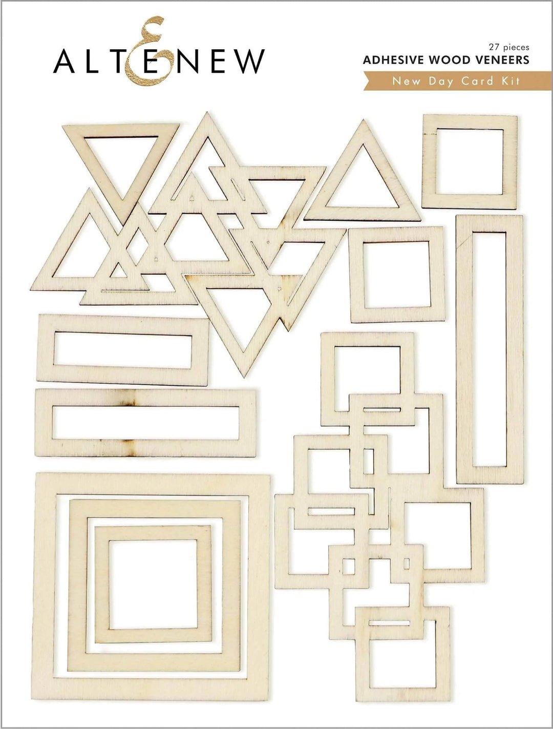 Embellishments New Day Card Kit Wood Veneer Frames