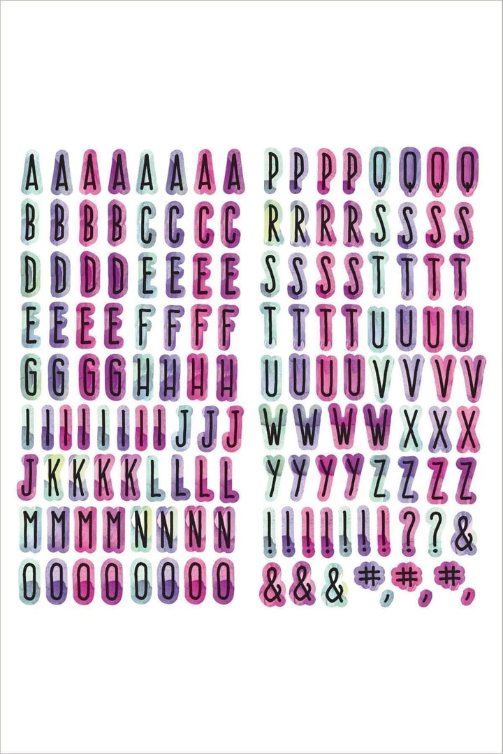 Embellishments Our Family 6 X 12 Chipboard Alphabet Stickers
