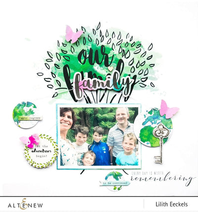 Embellishments Our Family 8.5 X 11 Chipboard Stickers