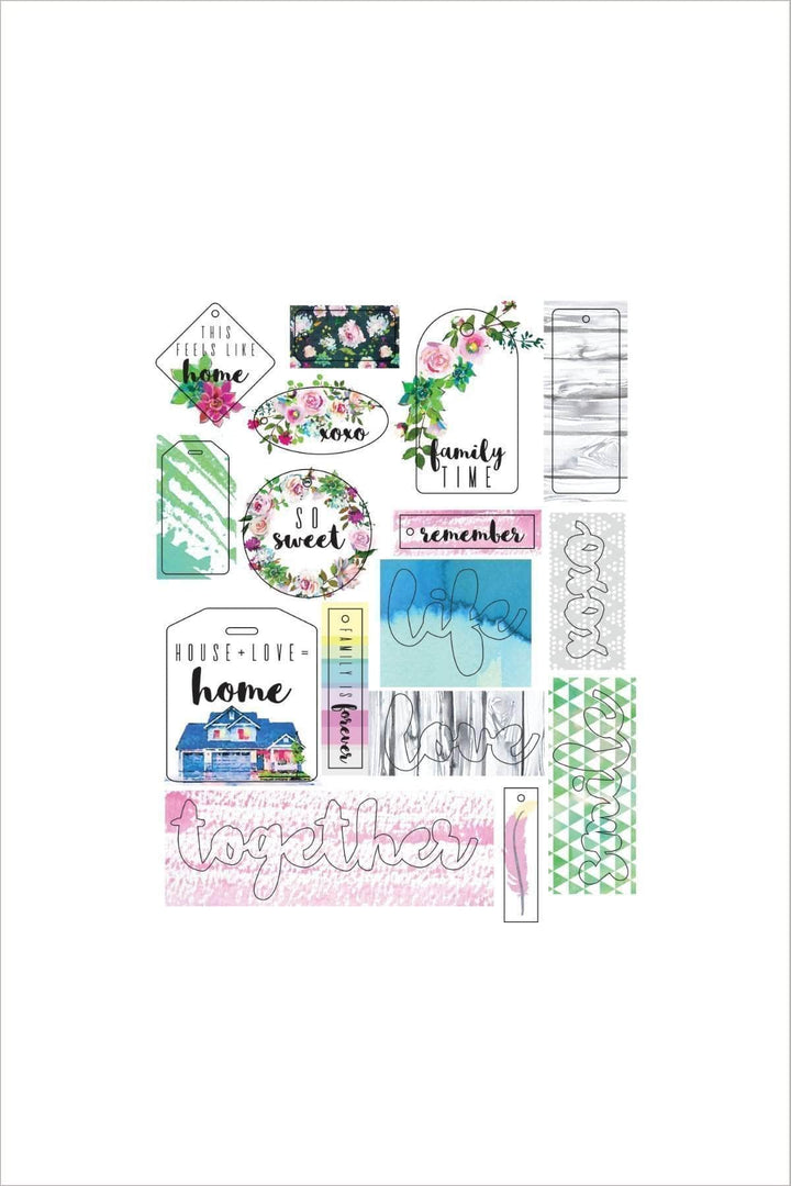 Embellishments Our Family Cardstock Die Cuts
