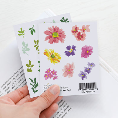 Embellishments Painted Floral Fantasy Washi Paper Sticker Set