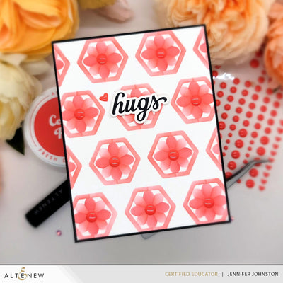 Embellishments Passion Poppy Enamel Dots