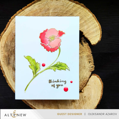 Embellishments Passion Poppy Enamel Dots