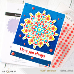 Embellishments Passion Poppy Enamel Dots
