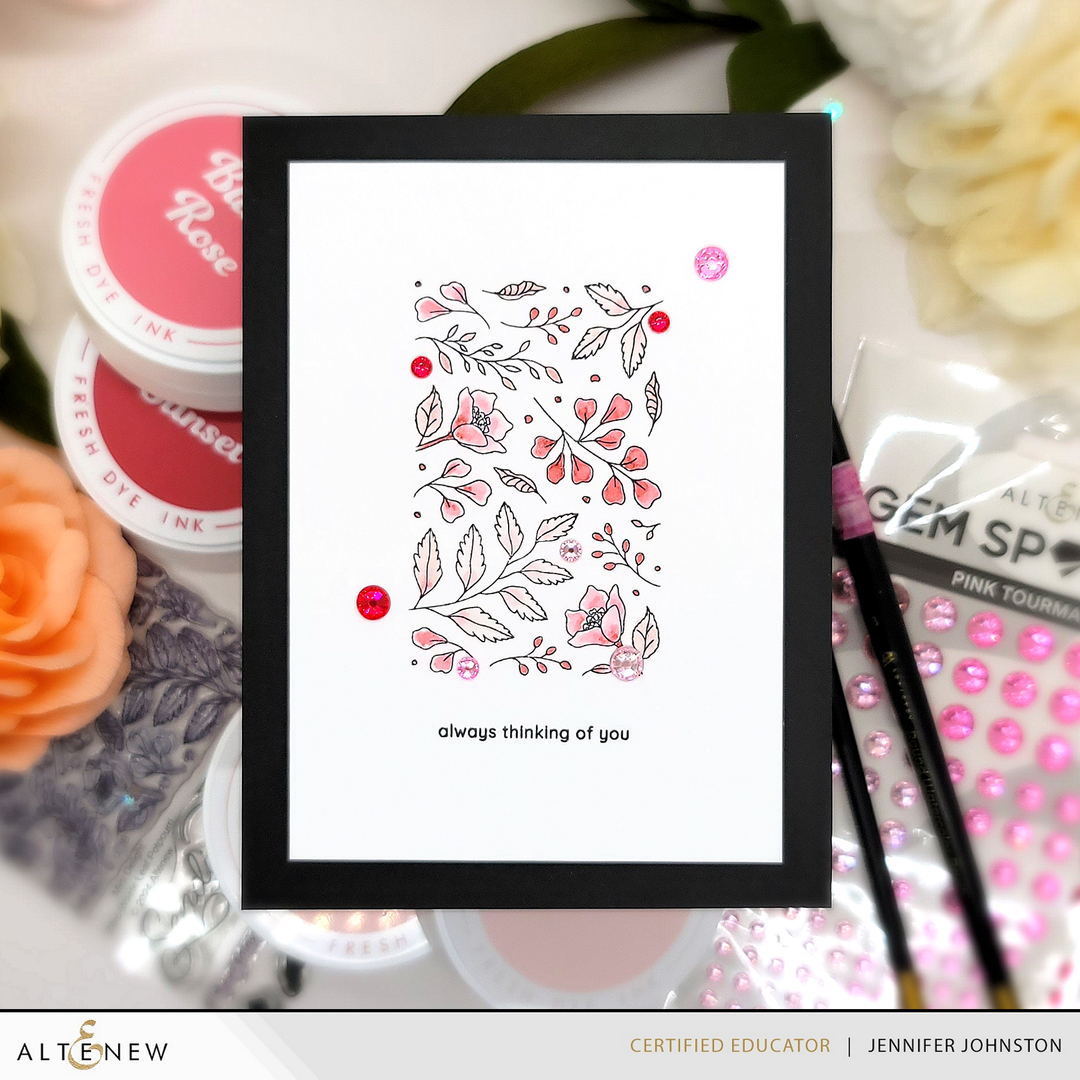 Embellishments Pink Tourmaline Gem Sparkles