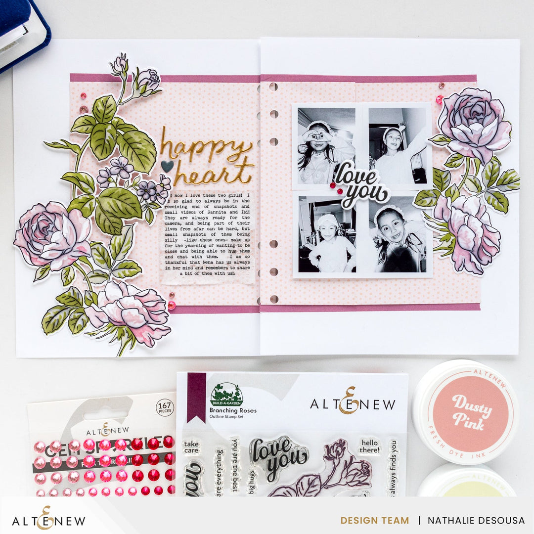 Embellishments Pink Tourmaline Gem Sparkles