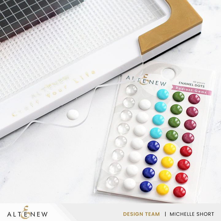 Embellishments Radiant Gems Enamel Dots - Mini (Stampwheel Companion)