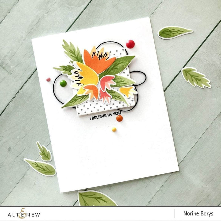 Embellishments Red Cosmos Enamel Dots