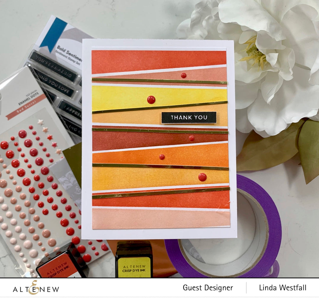 Embellishments Red Sunset Enamel Dots