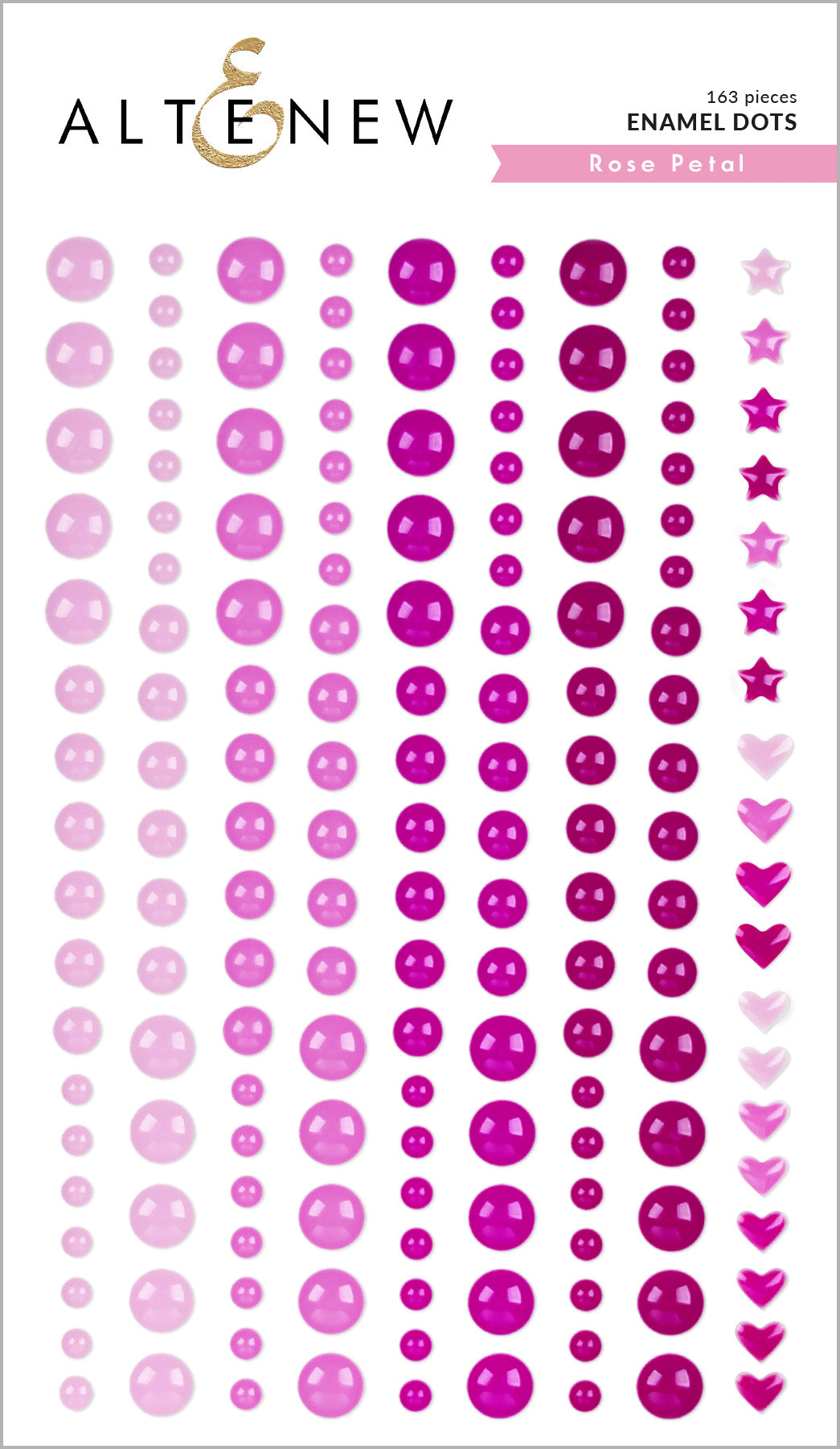 Embellishments Rose Petal Enamel Dots