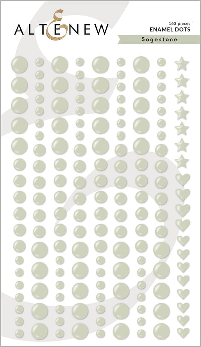 Embellishments Sagestone Promo Enamel Dots