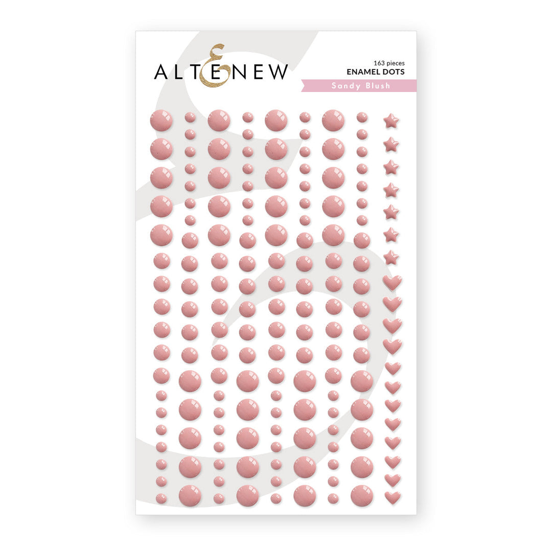 Embellishments Sandy Blush Enamel Dots