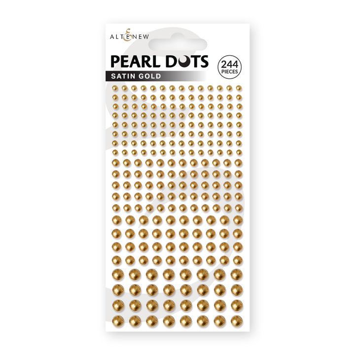 Embellishments Satin Gold Pearl Dots