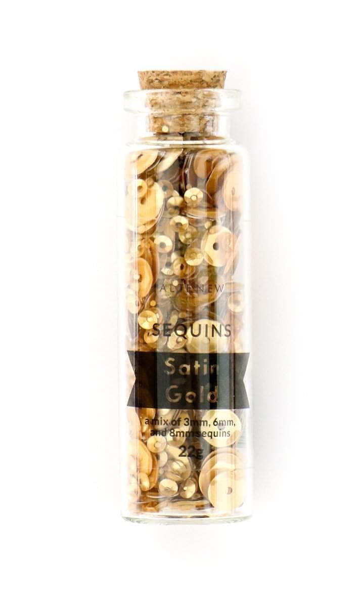Embellishments Sequins - Satin Gold
