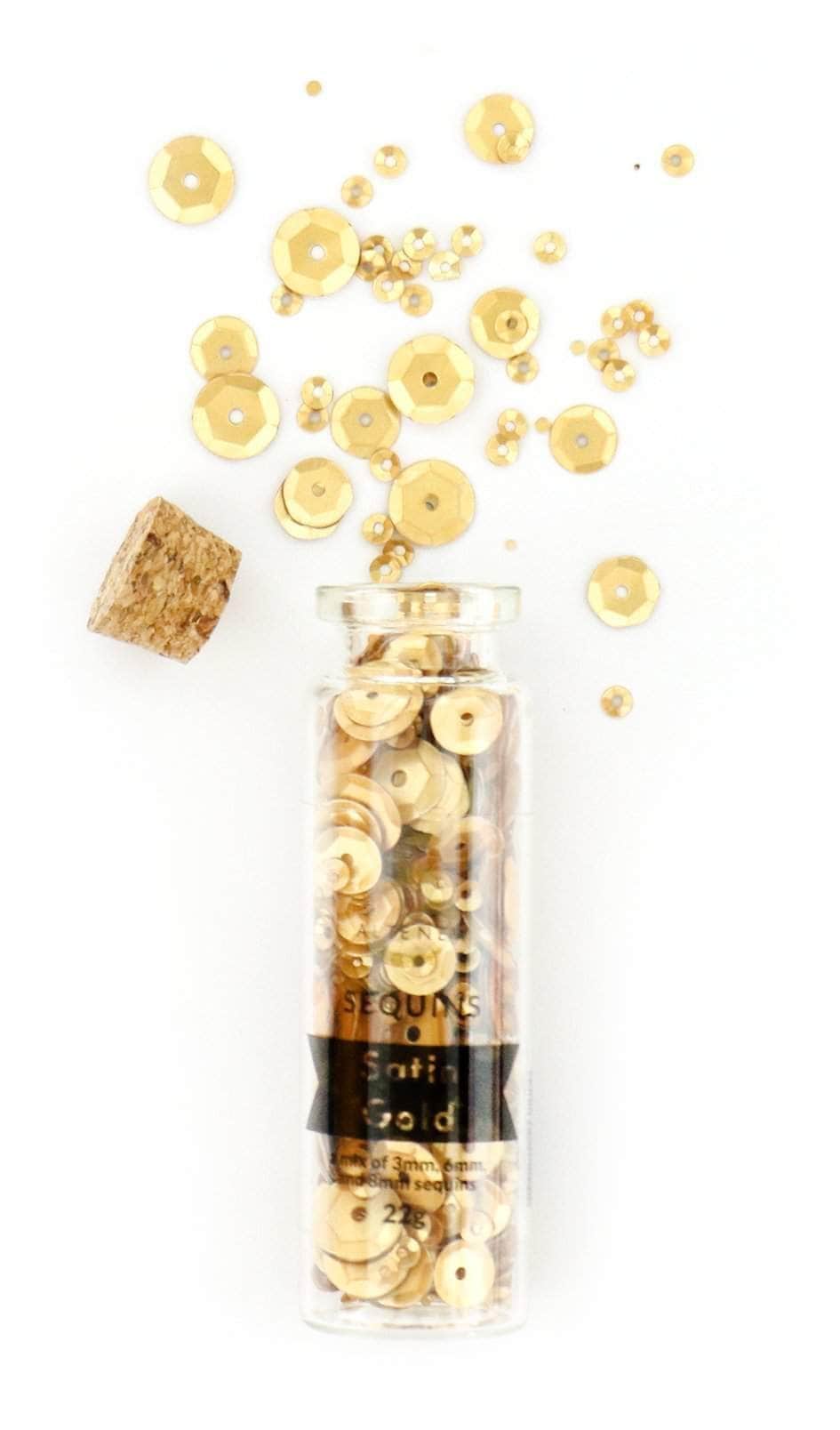 Embellishments Sequins - Satin Gold