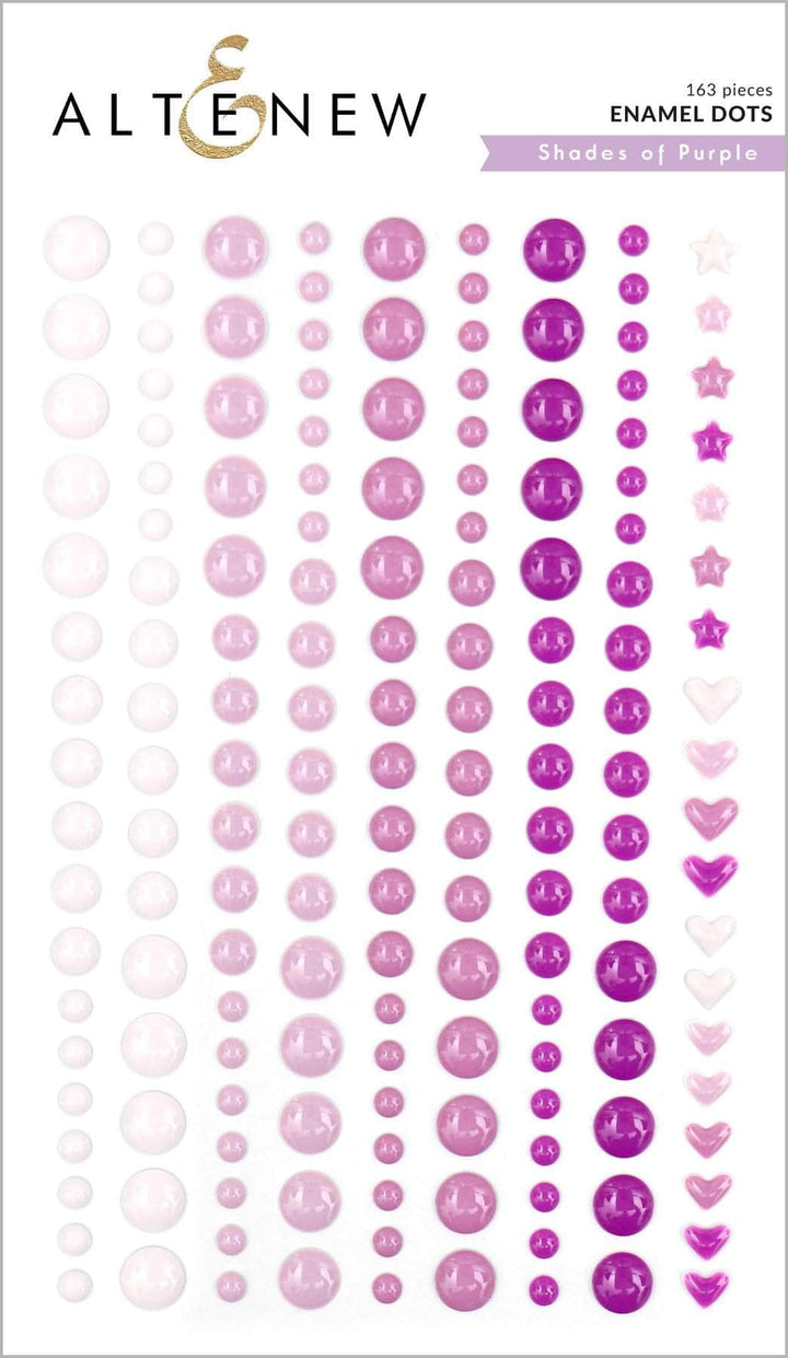 Embellishments Shades of Purple Enamel Dots