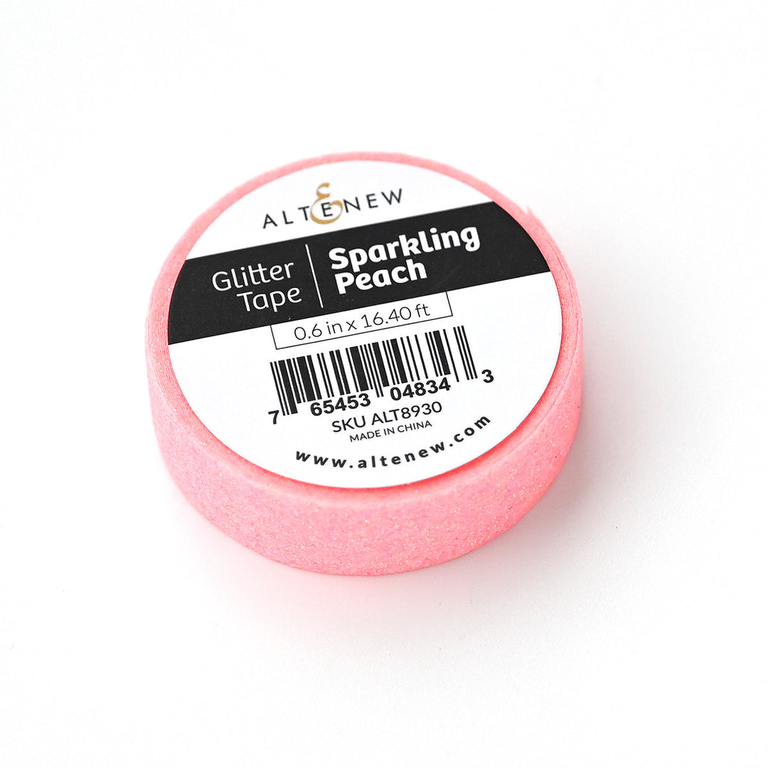 Embellishments Sparkling Peach Glitter Tape
