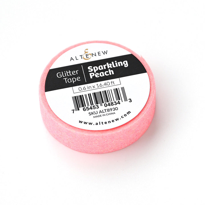 Embellishments Sparkling Peach Glitter Tape