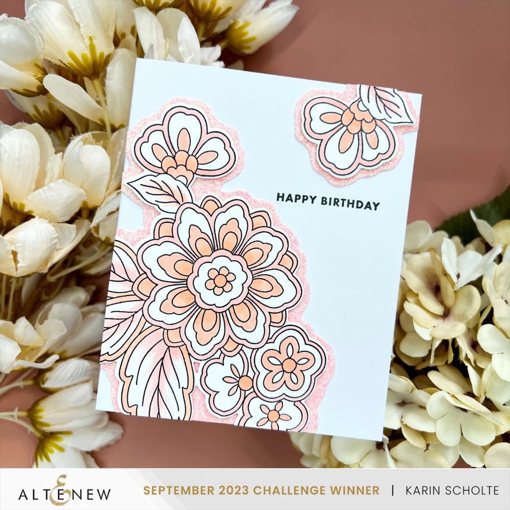 Embellishments Sparkling Peach Glitter Tape