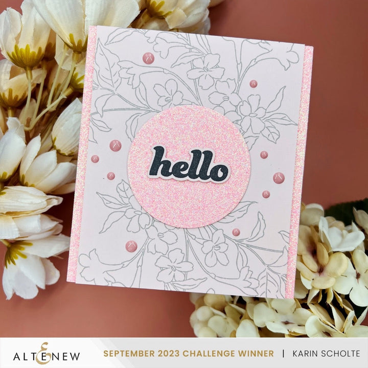 Embellishments Sparkling Peach Glitter Tape