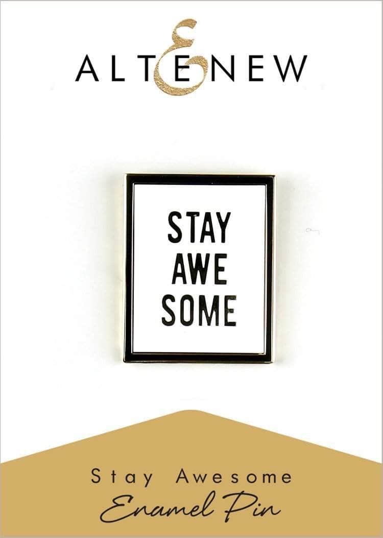 Embellishments Stay Awesome Enamel Pin