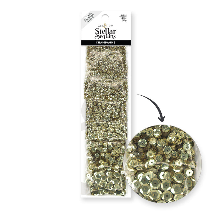 Embellishments Stellar Sequins - Champagne