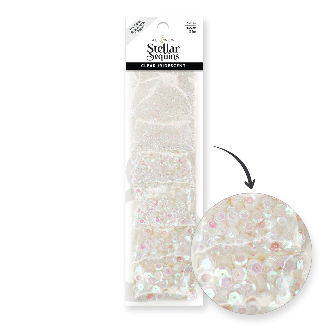 Embellishments Stellar Sequins - Clear Iridescent