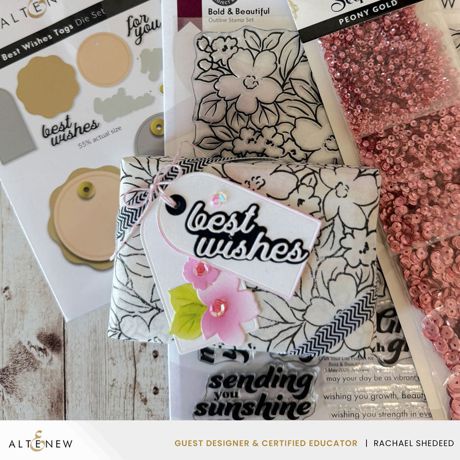 Embellishments Stellar Sequins - Peony Gold