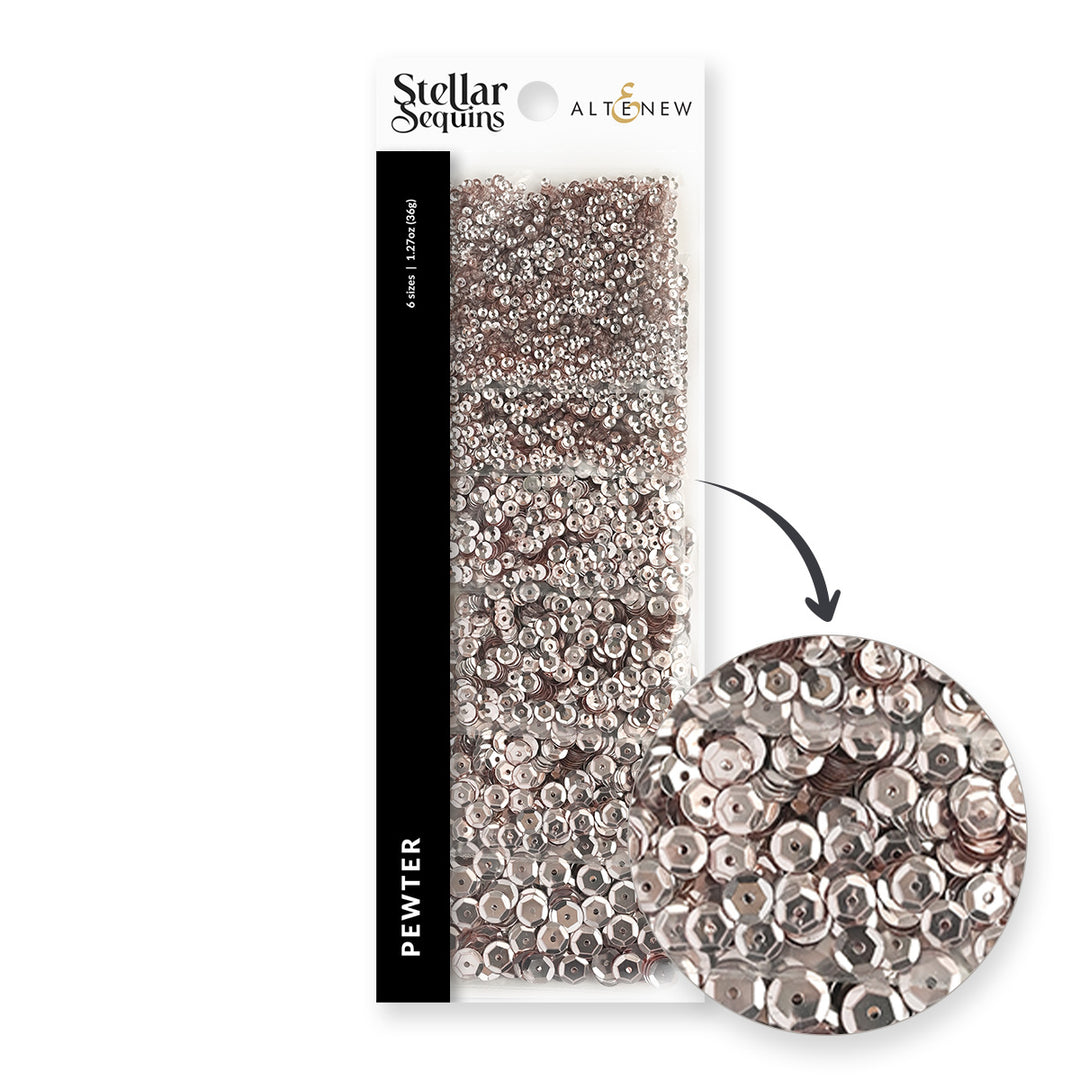 Embellishments Stellar Sequins - Pewter