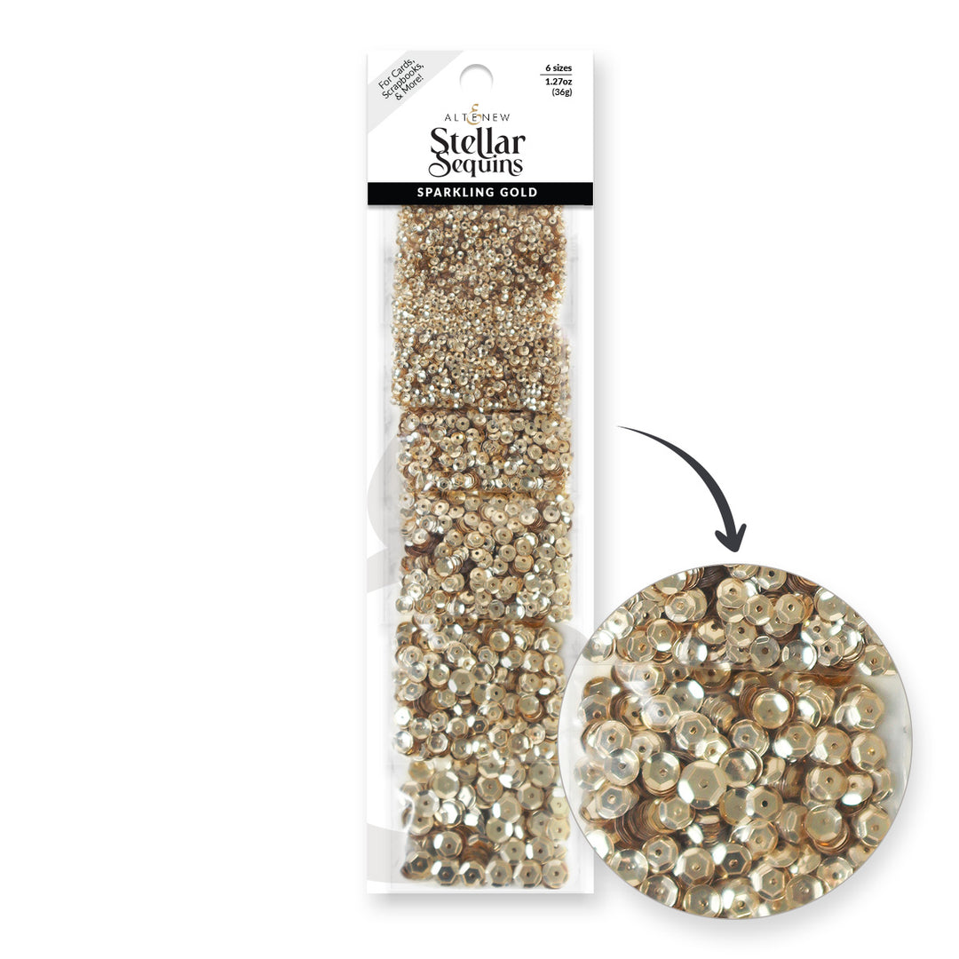 Embellishments Stellar Sequins - Sparkling Gold