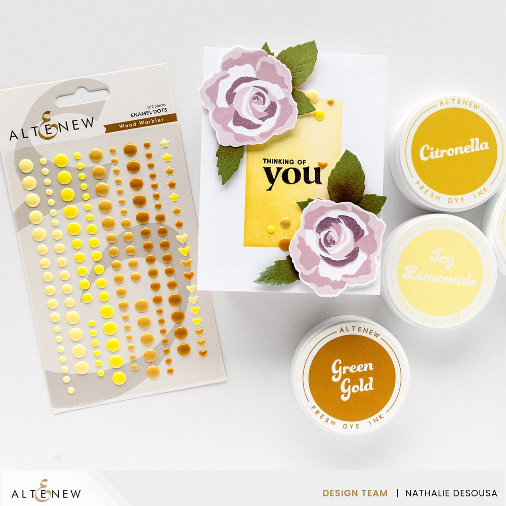 Embellishments Wood Warbler Enamel Dots