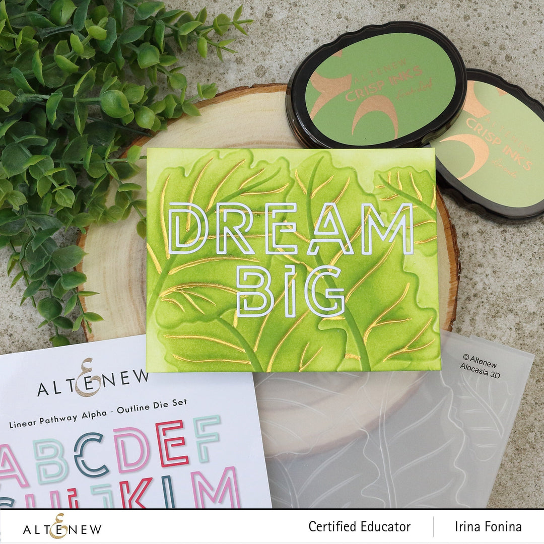 Embossing Folder Alocasia 3D Embossing Folder